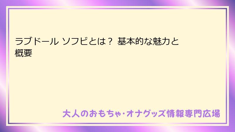 ラブドール ソフビとは? 基本的な魅力と概要