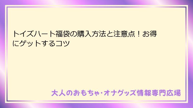 トイズハート福袋の購入方法と注意点！お得にゲットするコツ