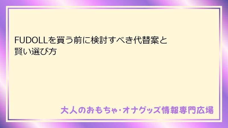 FUDOLLを買う前に検討すべき代替案と賢い選び方